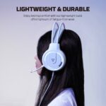 Fantech FLASH HQ53 Lightweight Gaming Headset- (White) - Image 2