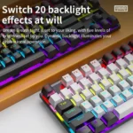 SKYLION K87 Wired Mechanical Keyboard – 87 Keys with Bangla Front & 20 RGB Colors - Image 4