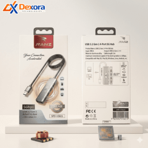 RANZ USB 3.2 Gen 1 4-Port 5G Hub (SPD-US621) | Dexora