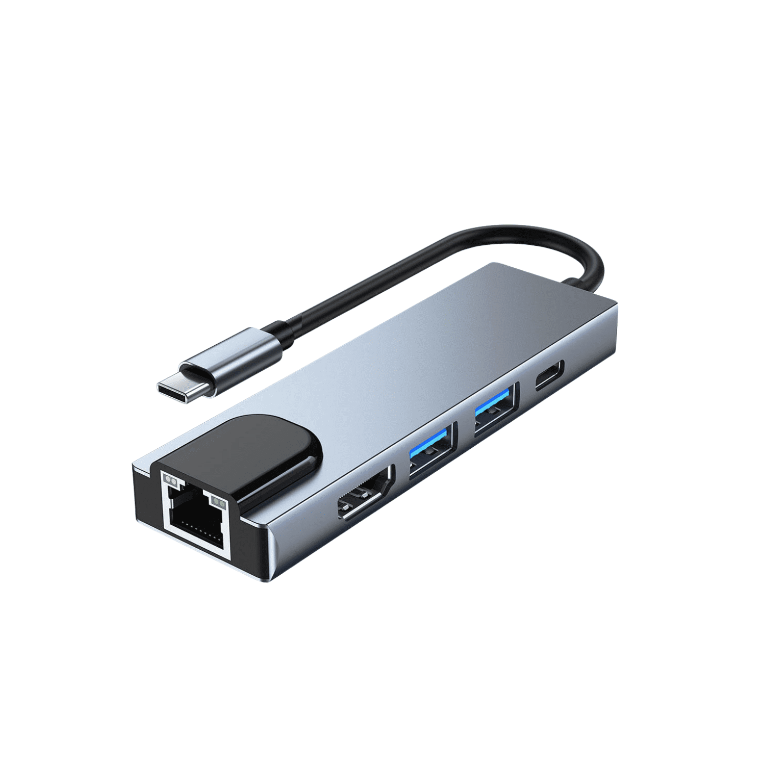dexora 5 in 1 hub (3) 5-in-1 USB-C Hub Multiport Adapter – 4K HDMI, USB 3.0, PD Charging- Dexora - Image 1