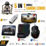 X8 Controller || 5-in-1 Mobile Gaming Combo || Dexora Technologies
